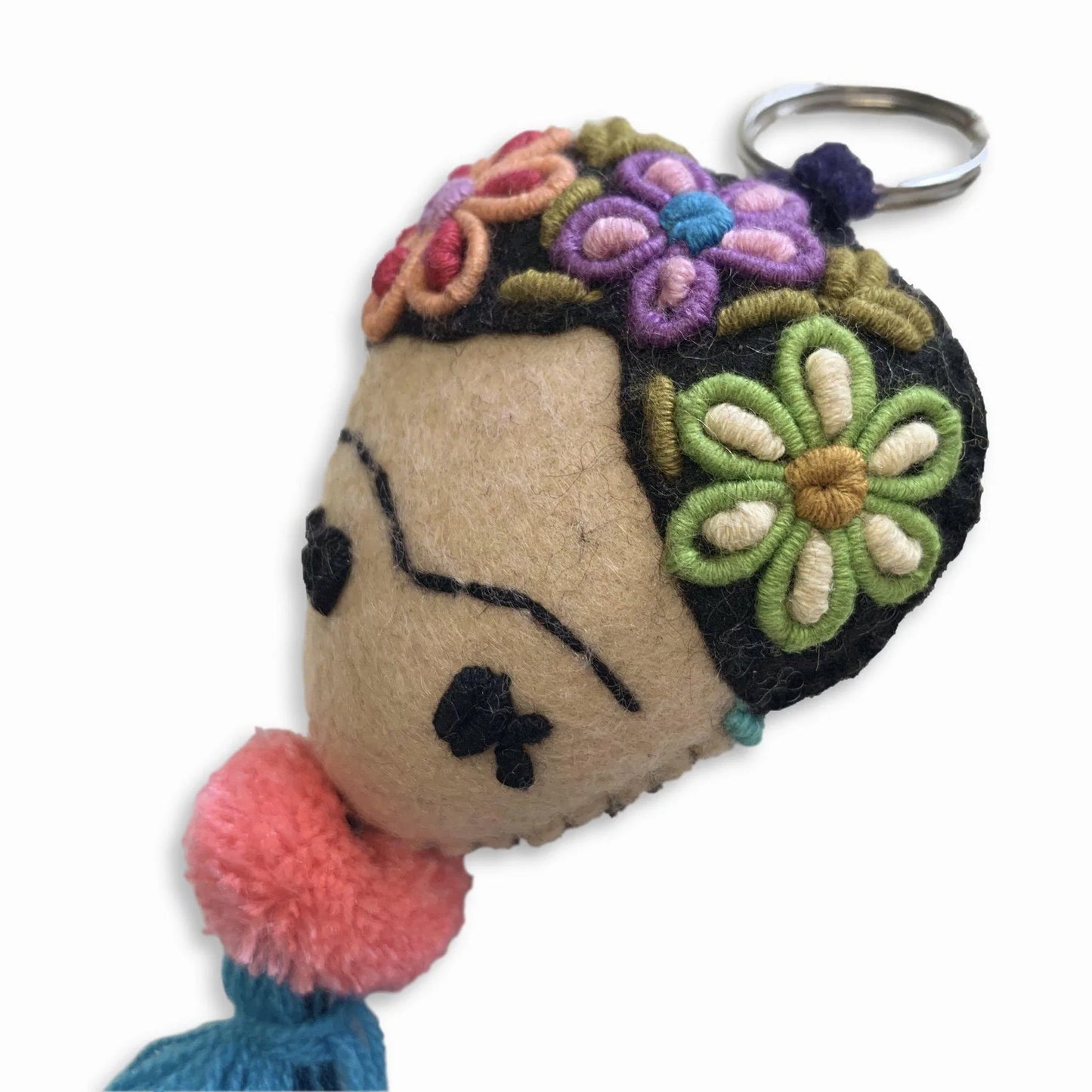 Frida Kahlo Keychain / Zipper Pull, Mexico