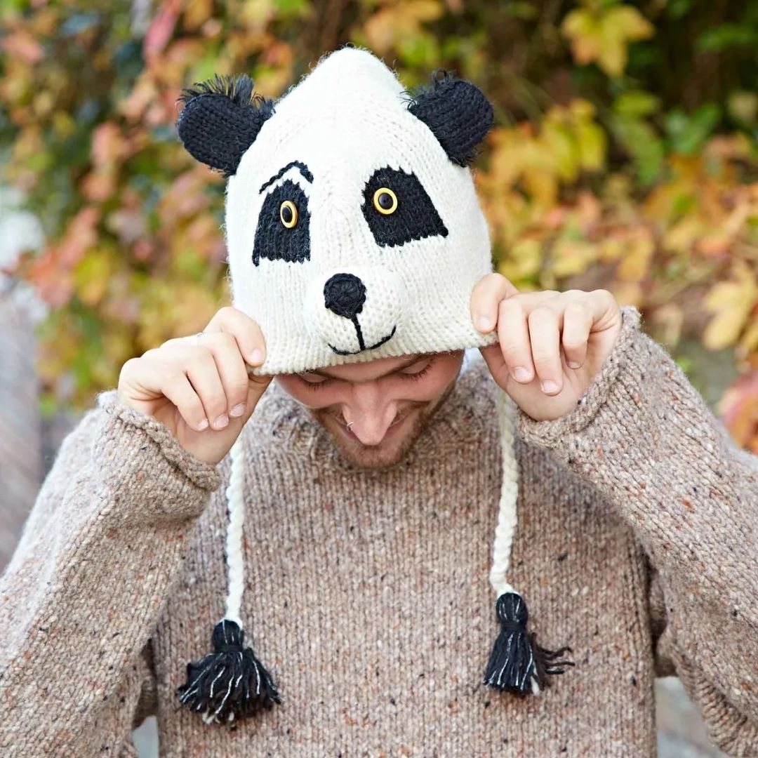 Panda Woolen Animal Hat, Nepal