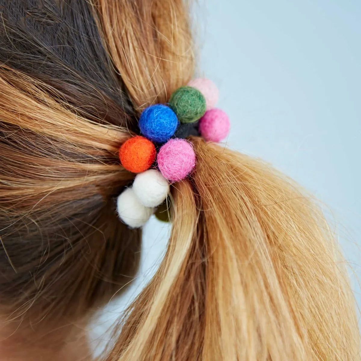 Felt 14 Ball Hair Band / Bobble, Nepal